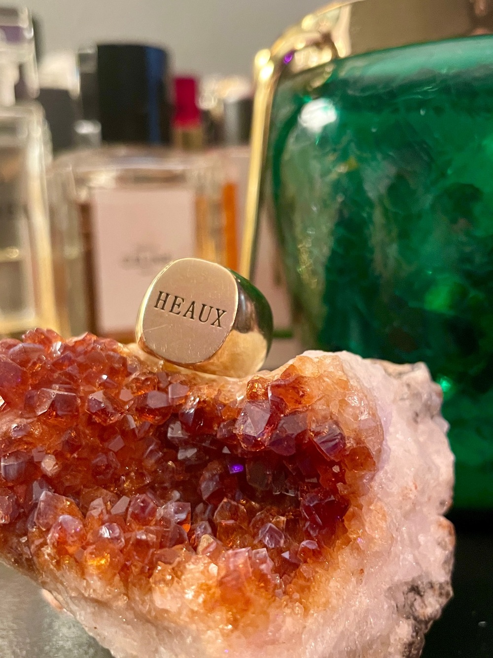 ♥️ Fallon “Heaux” Signet Ring 6.5